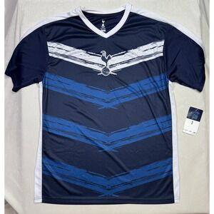 Tottenham Hotspur Official‎ Soccer Jersey Men's L Navy Blue V-Neck Performance